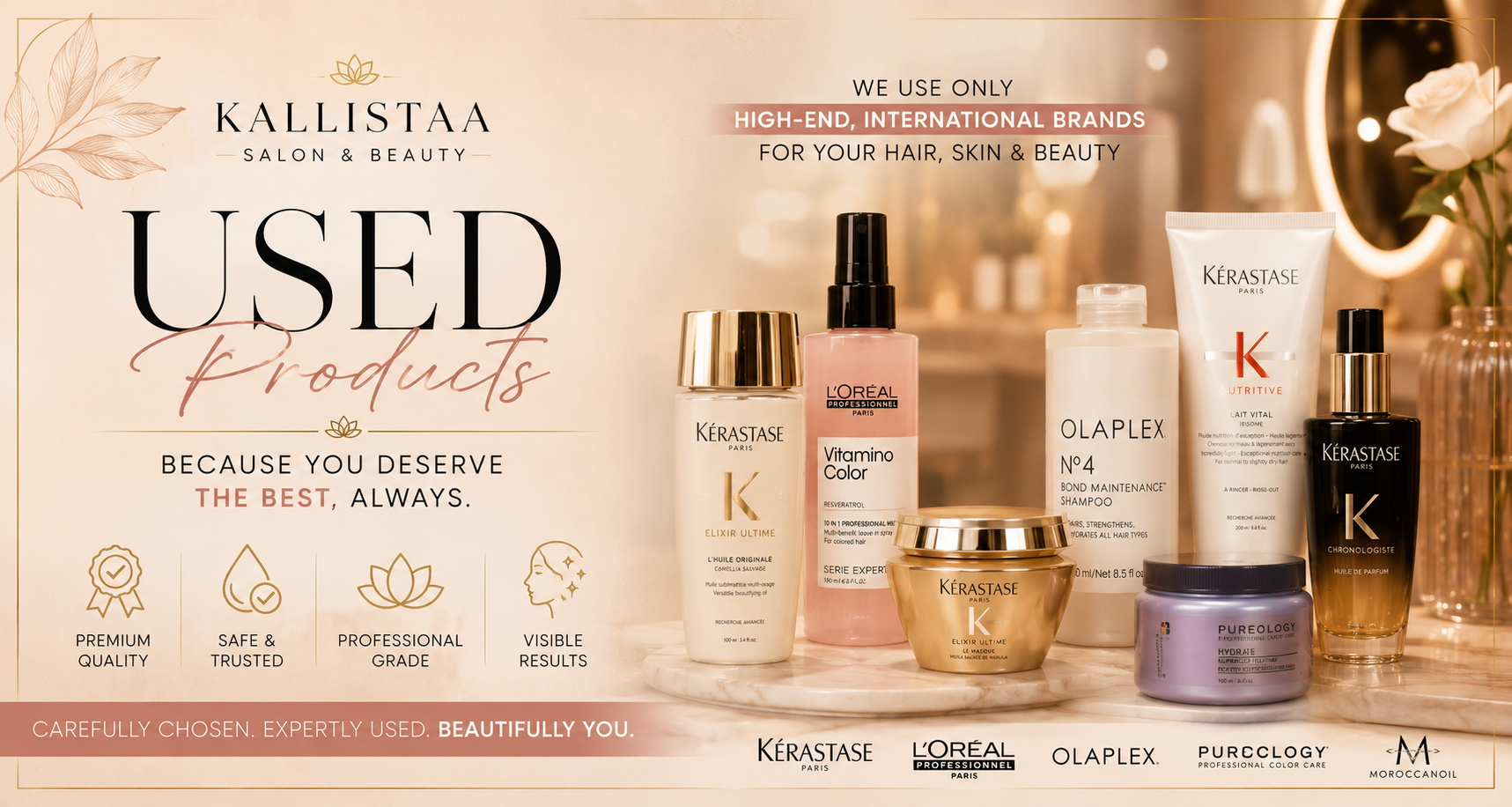 Professional beauty products