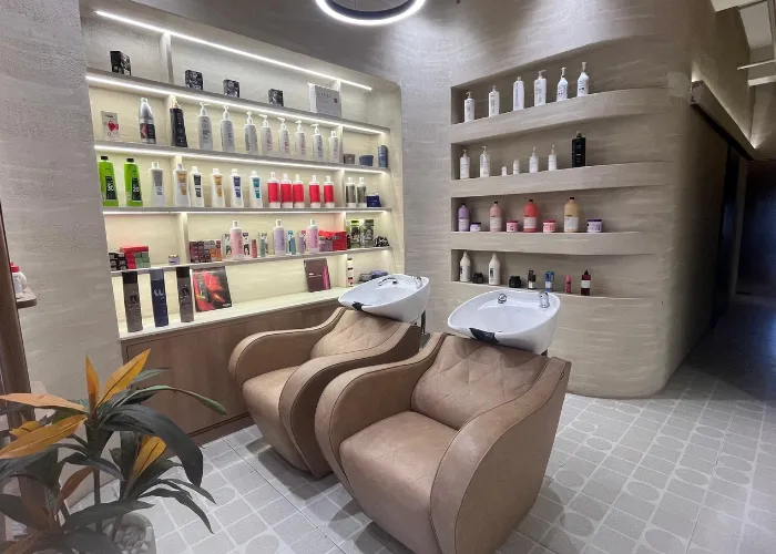 Kallistaa hair wash area